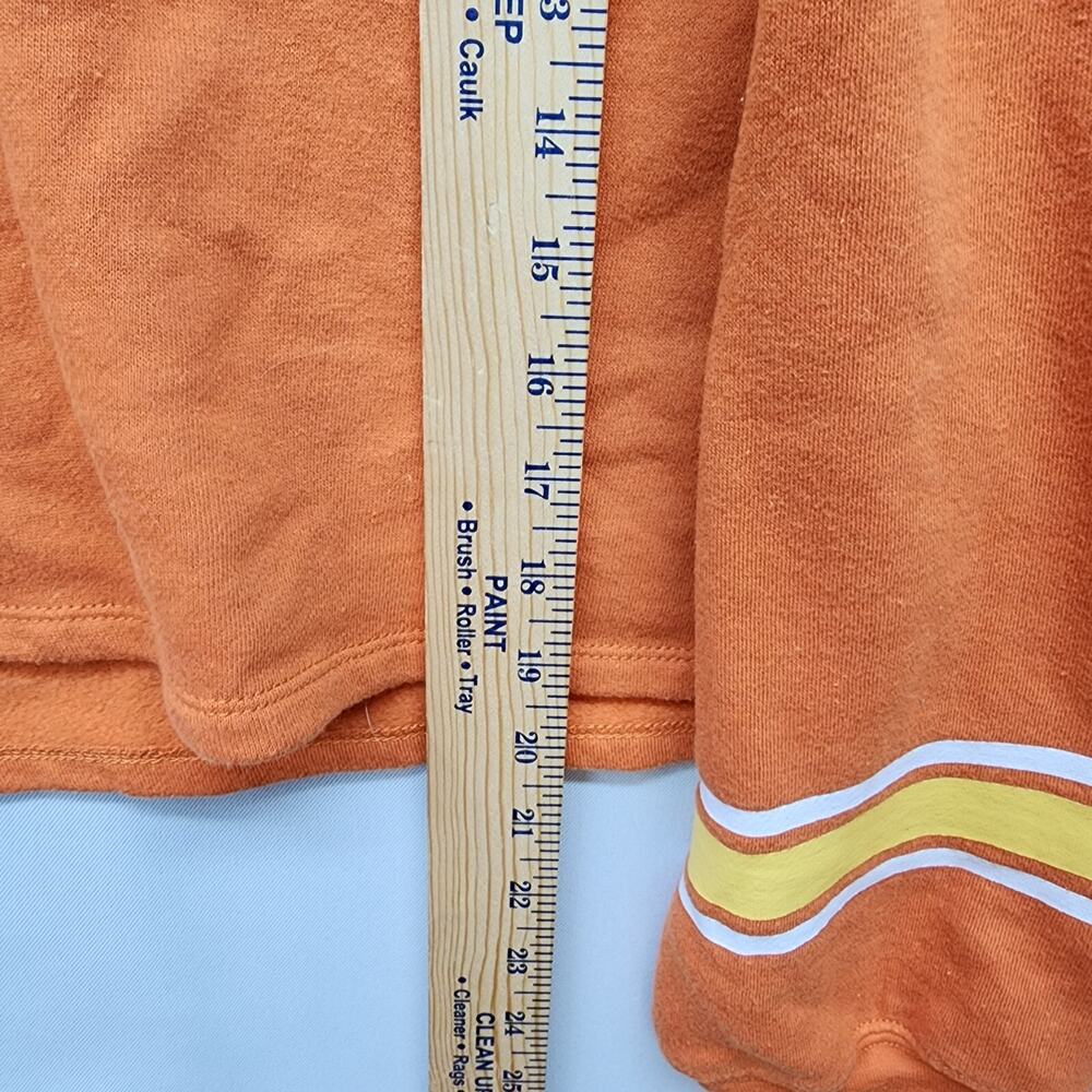 🧡 FRIENDS Love Tribe Sweatshirt Womens XLARGE Sporty Cropped Orange Fall Coffee - Picture 7 of 9